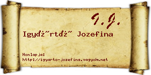 Igyártó Jozefina névjegykártya